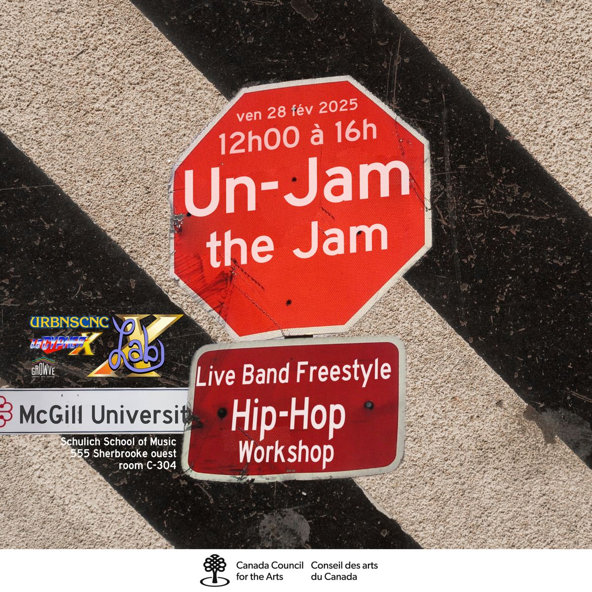 LabX: Un-Jam the Jam @McGill \/\/ Live band Hip-Hop workshop w\/LeCypherX