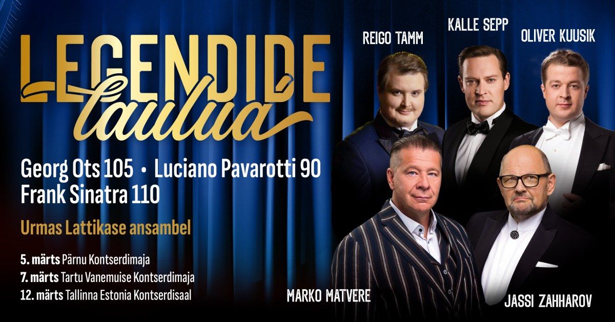 Legendide Laulud 2025 - Marko Matvere, Reigo Tamm, Jassi Zahharov, Oliver Kuusik ja Kalle Sepp