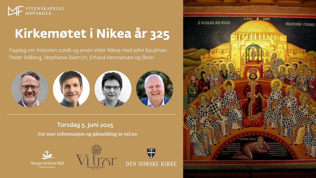 Fagdag om kirkem\u00f8tet i Nikea i \u00e5r 325 - Nikea 1700 \u00e5r