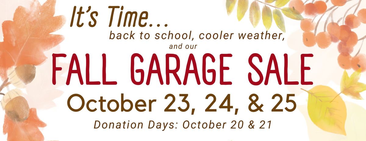 Fall Garage Sale