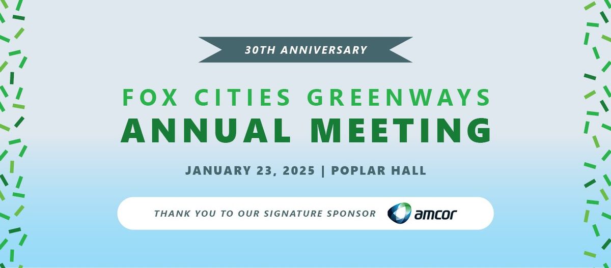 Fox Cities Greenways Annual Meeting