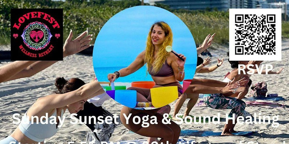 Sunday Sunset Yoga & Sound Healing  @80 Lifeguard Stand  7\/28 Please Share!