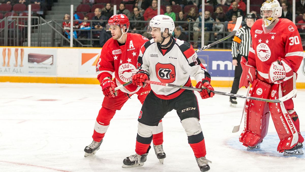 Soo Greyhounds at Ottawa 67s