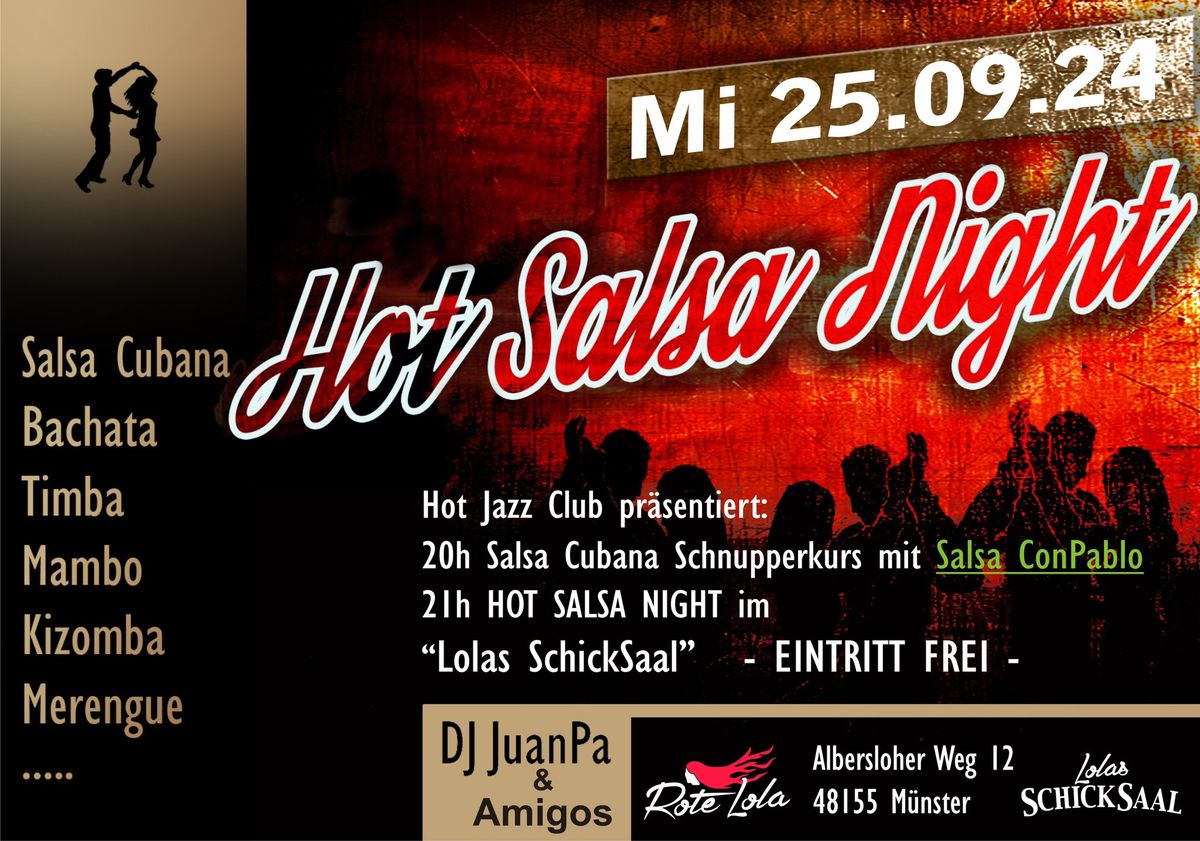 Hot Salsa Night im Lolas SchickSaal - M\u00fcnster