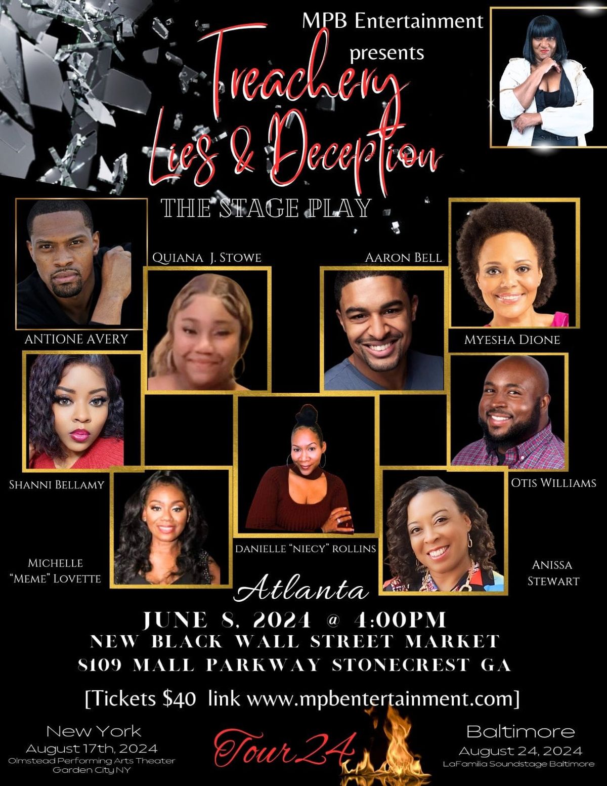 TOUR 24 Treachery lies and Deception the Stage Play 