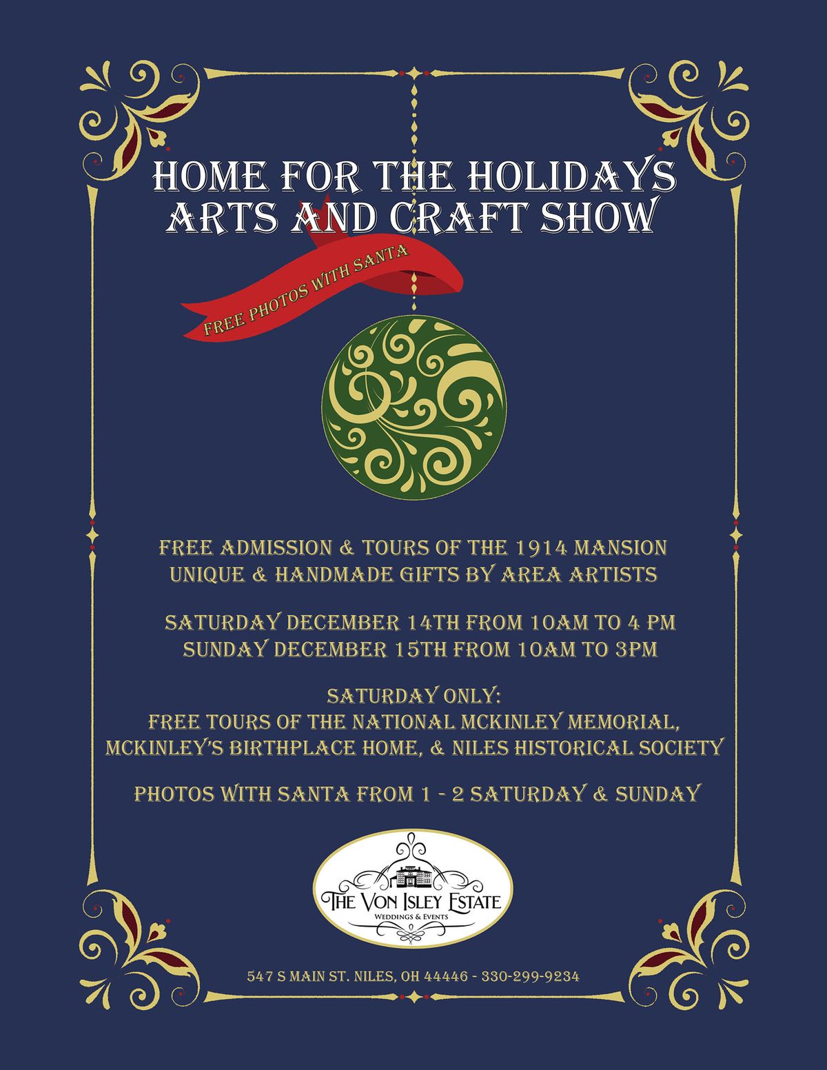 3rd Annual Home for the Holidays -Arts & Craft Show