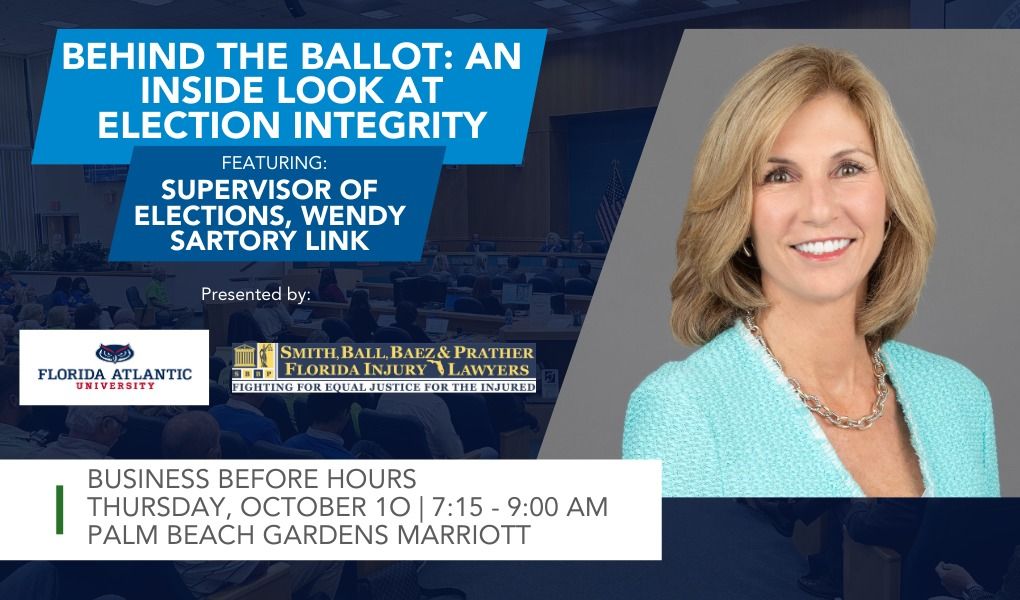 Business Before Hours featuring Supervisor of Elections, Wendy Sartory Link