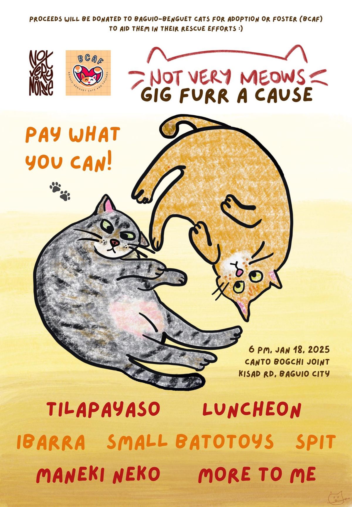 NOT VERY MEOWS: Gig Furr A Cause