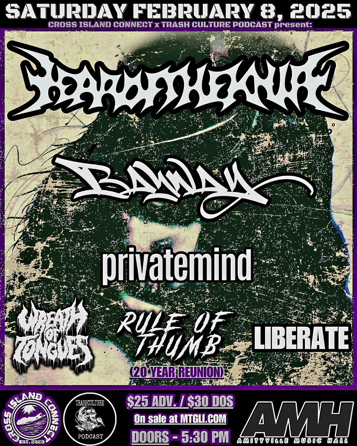 YEAR OF THE KNIFE, BAYWAY, PRIVATE MIND,WREATH OF TONGUES, RULE OF THUMB, LIBERATE @ AMH 2\/8\/2025