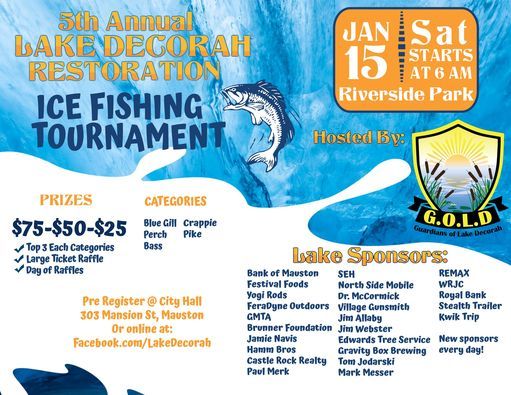 5th Annual Lake Decorah Restoration Ice Fishing Tournament