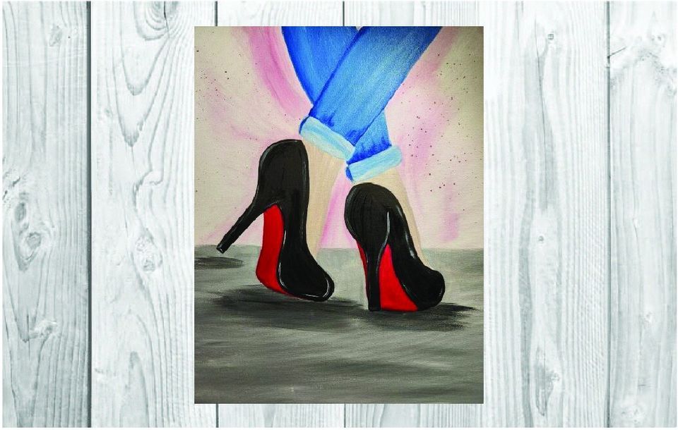 Girls Night Out: Heels -In Studio Sip and Paint Class