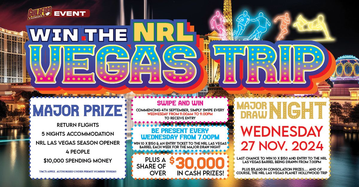 Win The NRL Vegas Trip - Guildford Leagues Club