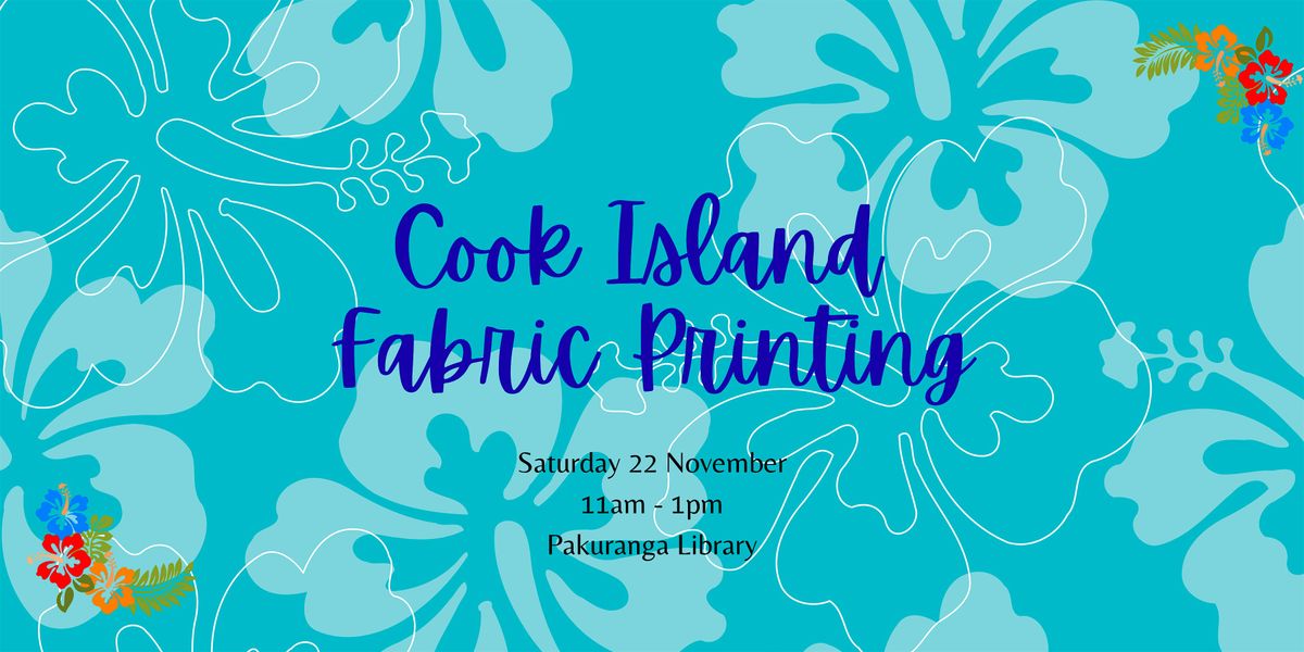 Cook Island Fabric Printing at Pakuranga Library
