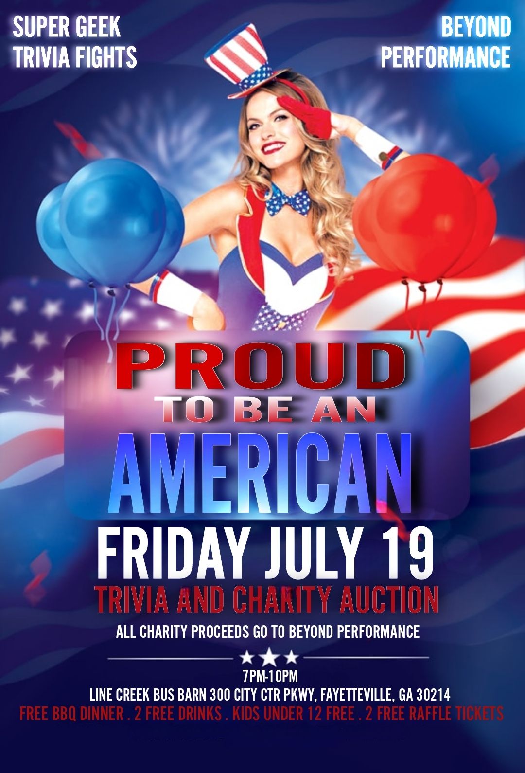 PROUD TO BE AN AMERICAN: TRIVIA AND CHARITY AUCTION 
