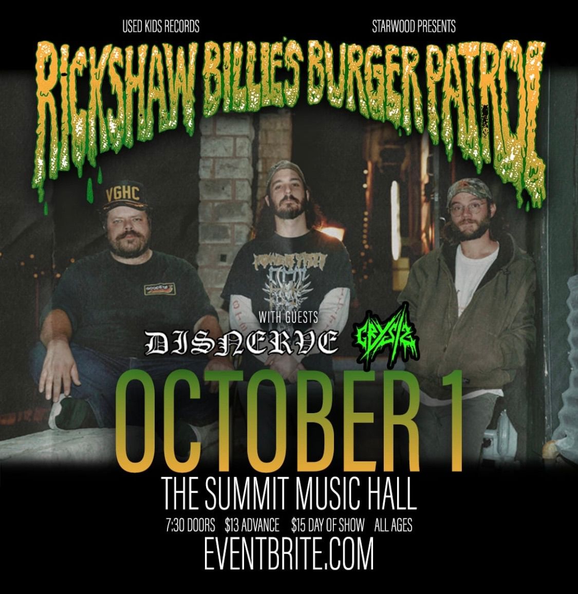 RICKSHAW BILLIE\u2019S BURGER PATROL at The Summit