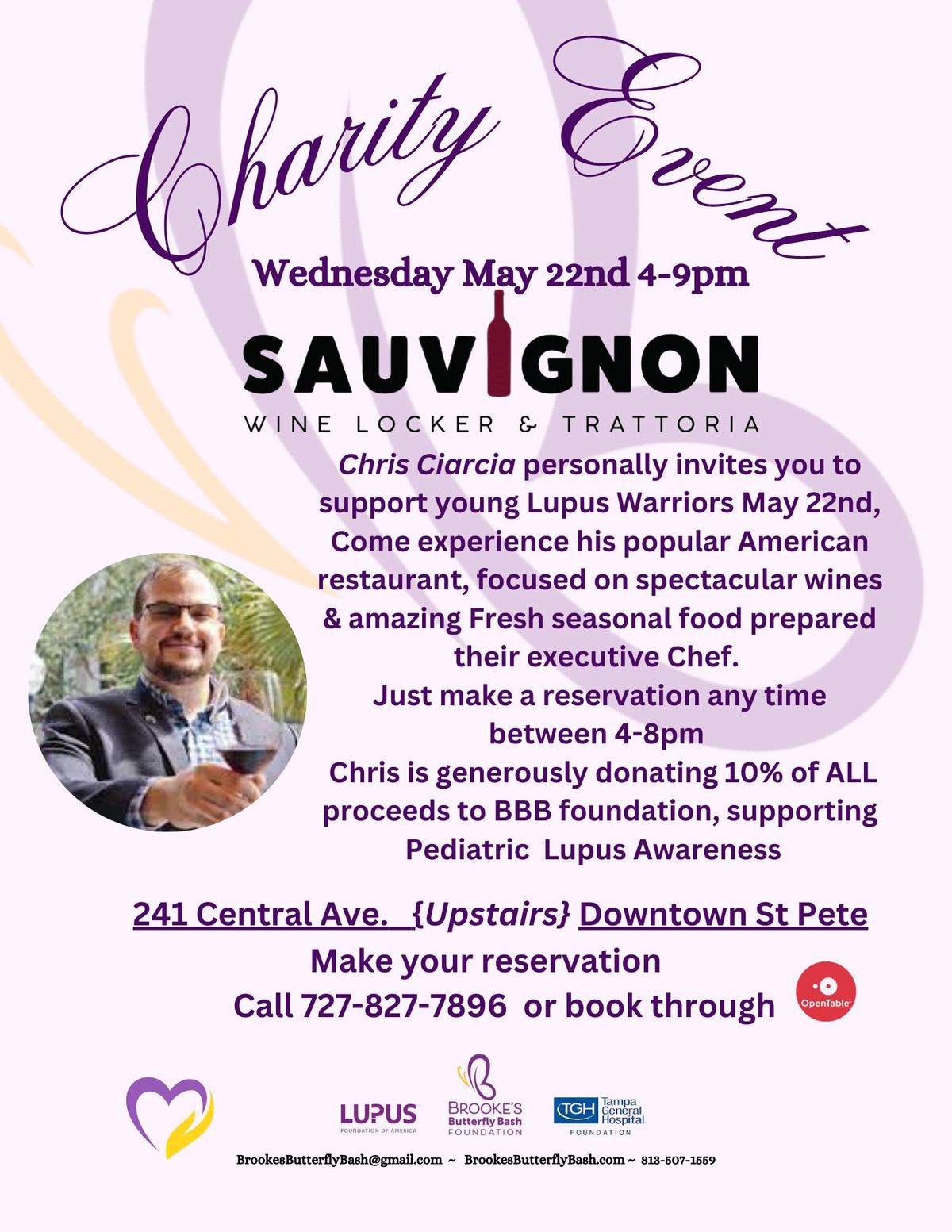 GiveBack Event by SAUVINGON WINE LOCKER supporting Young Lupus Warriors 