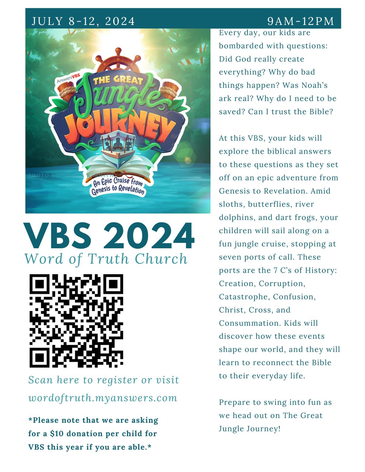 VBS and Christian Apologetics\/Worldview Class