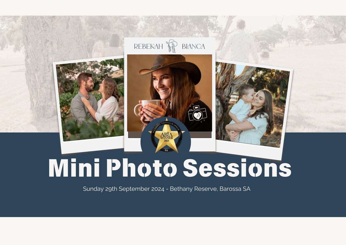 Mini Photo Sessions - Barossa Valley 