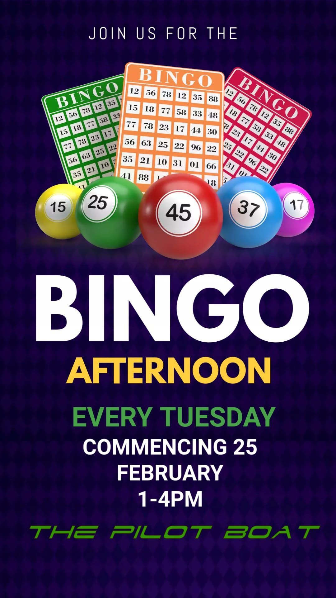 Tuesday Treat: win a Free Roast and Bingo Afternoon