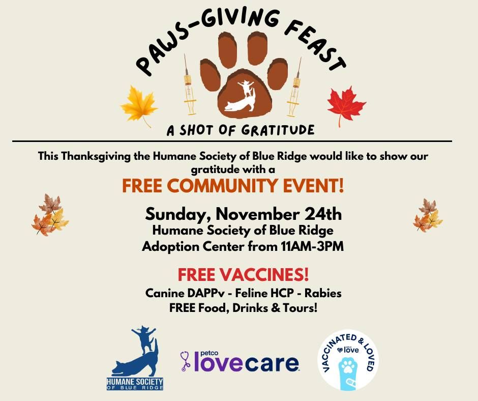 Paws-Giving Feast - with a Healthy Shot of Gratitude