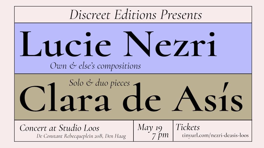Lucie Nezri & Clara de As\u00eds - Discreet Editions