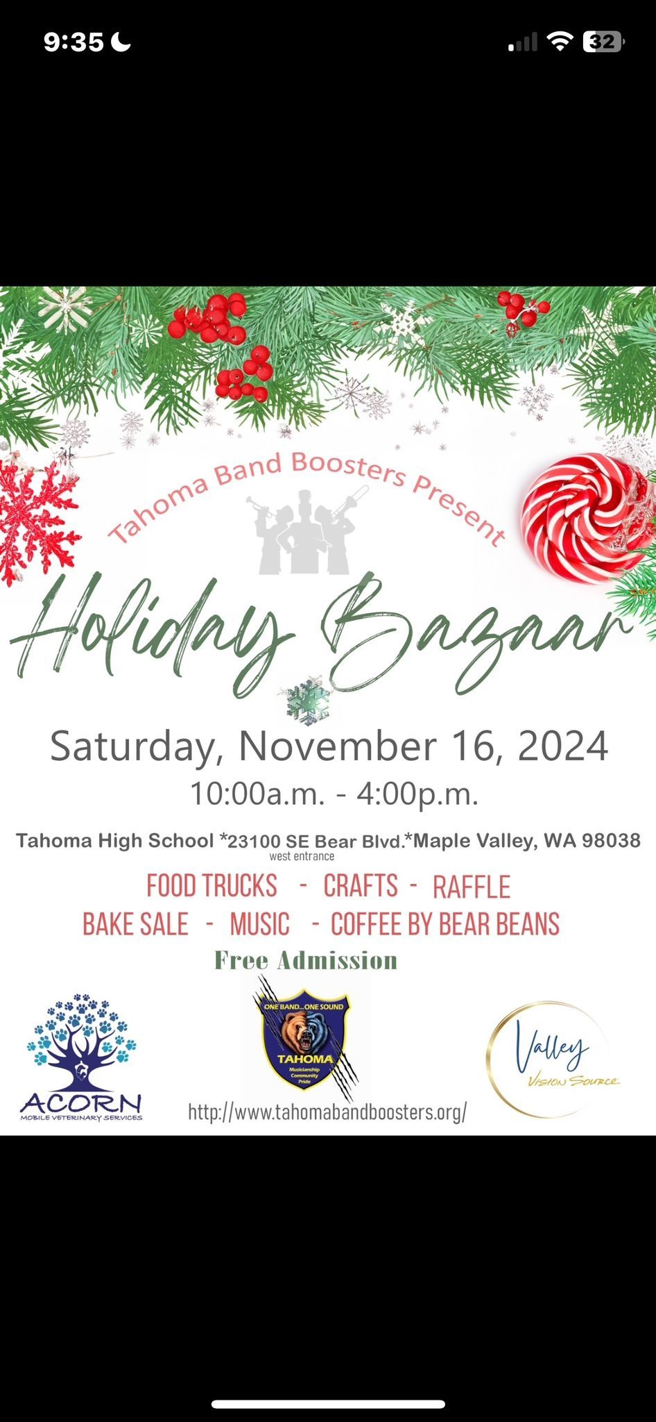 Tahoma Holiday Bazaar