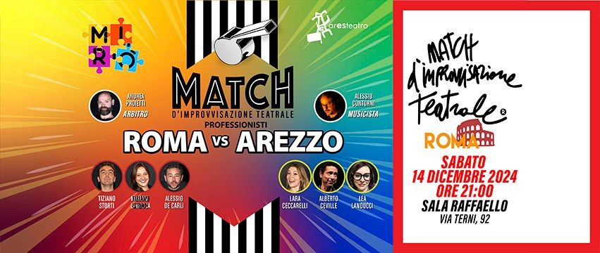 Match d'improvvisazione teatrale - ROMA VS AREZZO