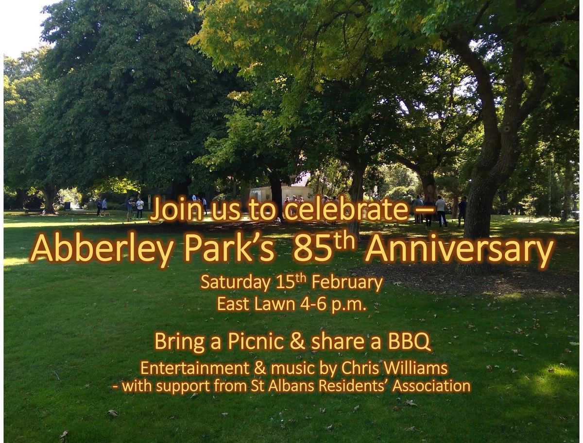 Abberley Park's 85th Anniversary picnic and BBQ