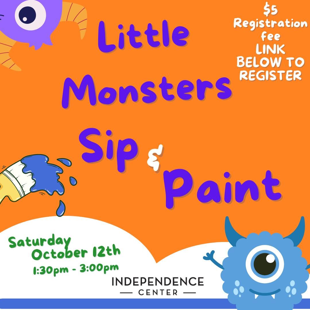 Boo Bash Saturday's Little Monsters Sip & Paint