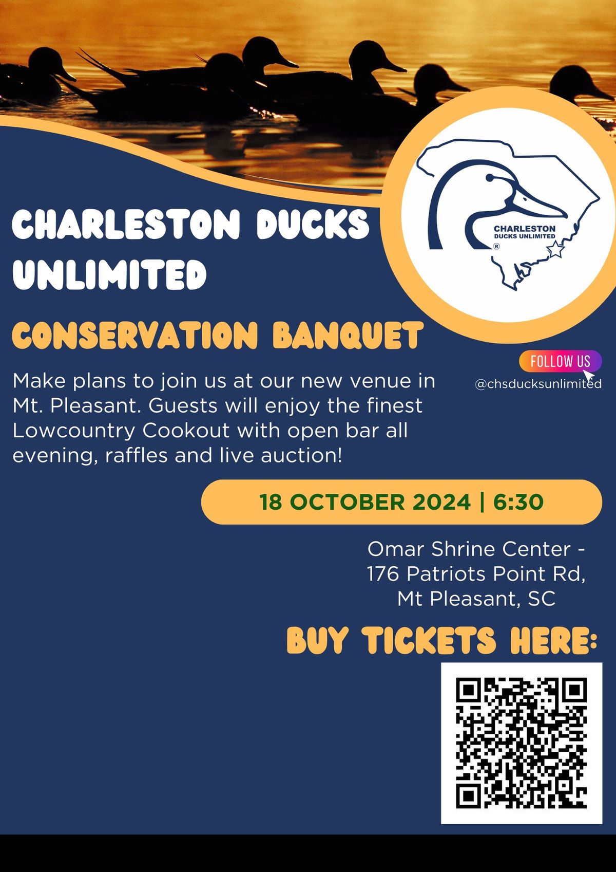 Charleston Ducks Unlimited Fall Conservation Banquet