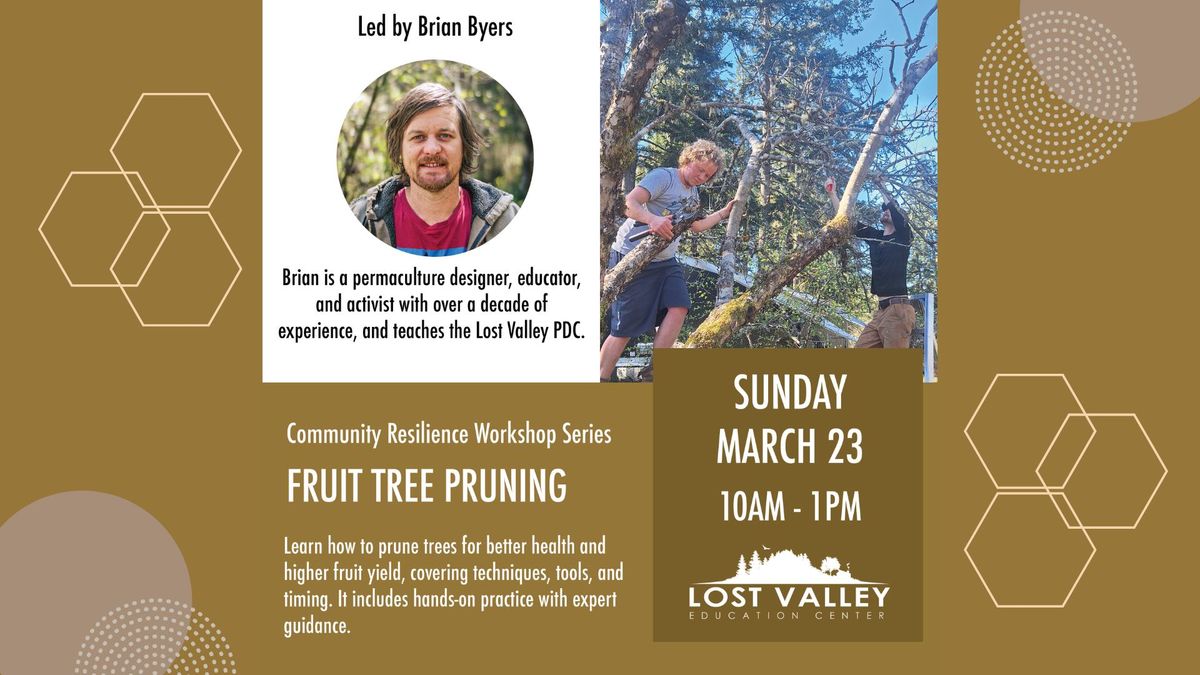 Fruit Tree Pruning Workshop - FREE