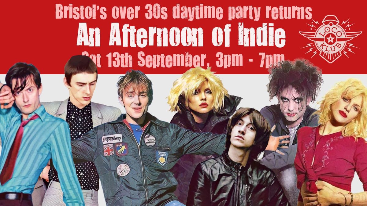 BRISTOL: An Afternoon of indie - Indie for the over 30s: 13th September, 3pm-7pm 