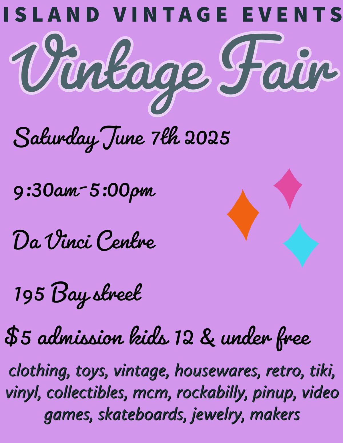 Island Vintage Events Spring Vintage Fair 