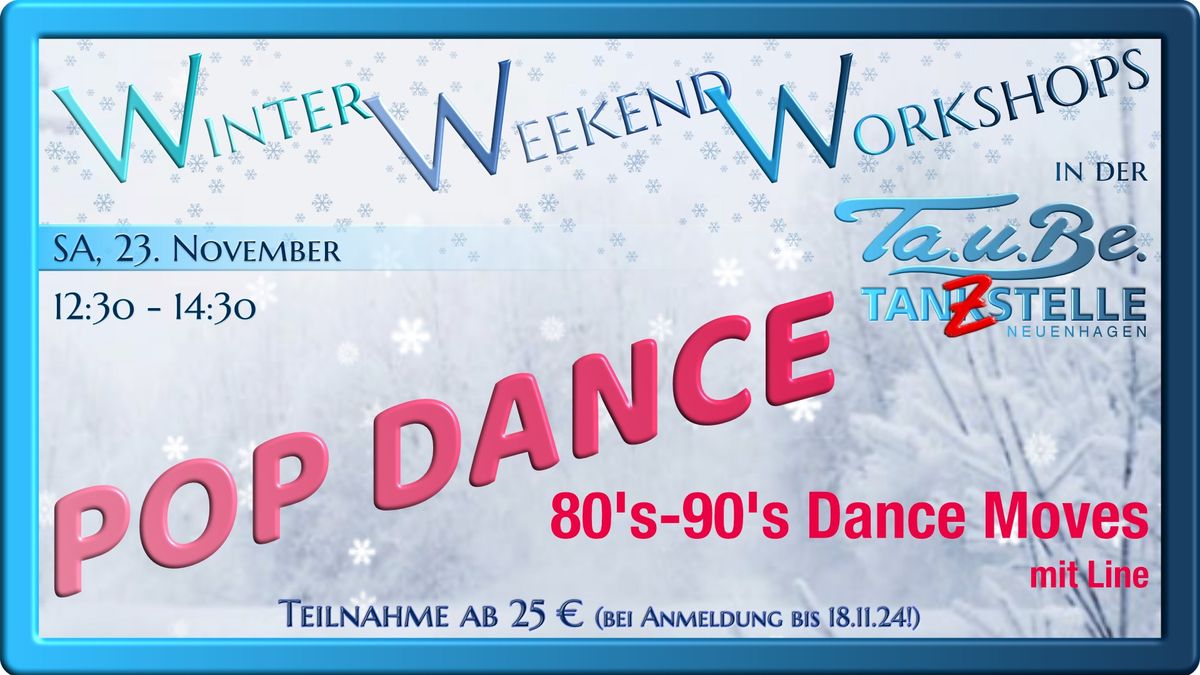 POP DANCE Weekend Workshop