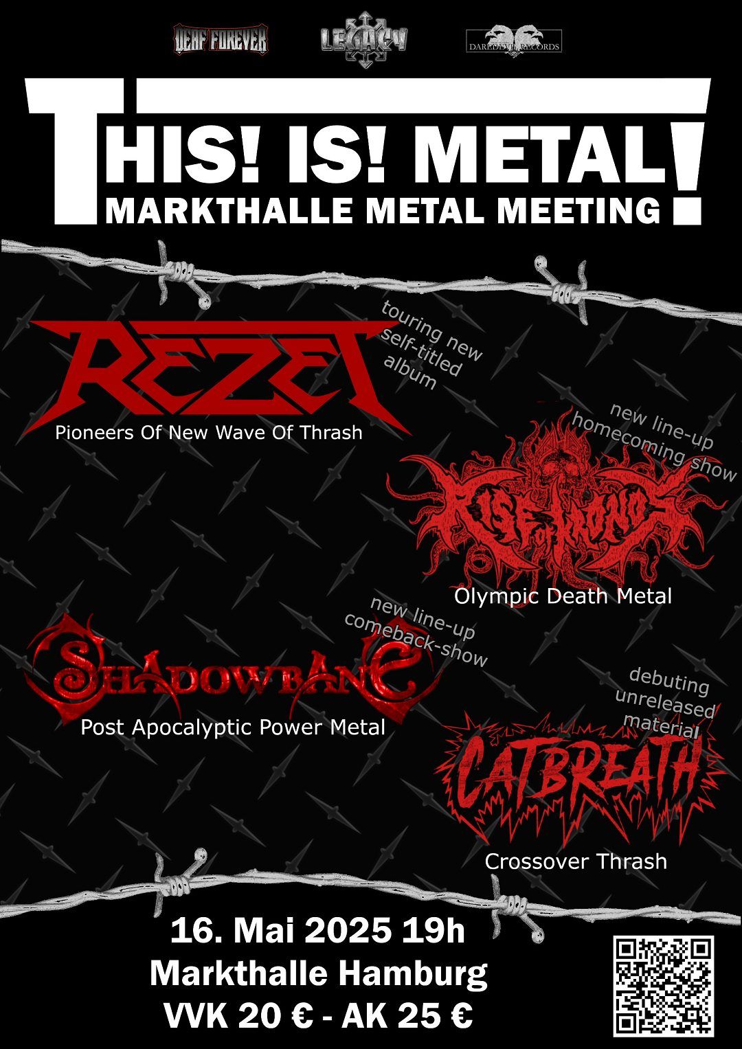 Markthalle Metal Meeting - REZET, Rise Of Kronos, Shadowbane, Catbreath