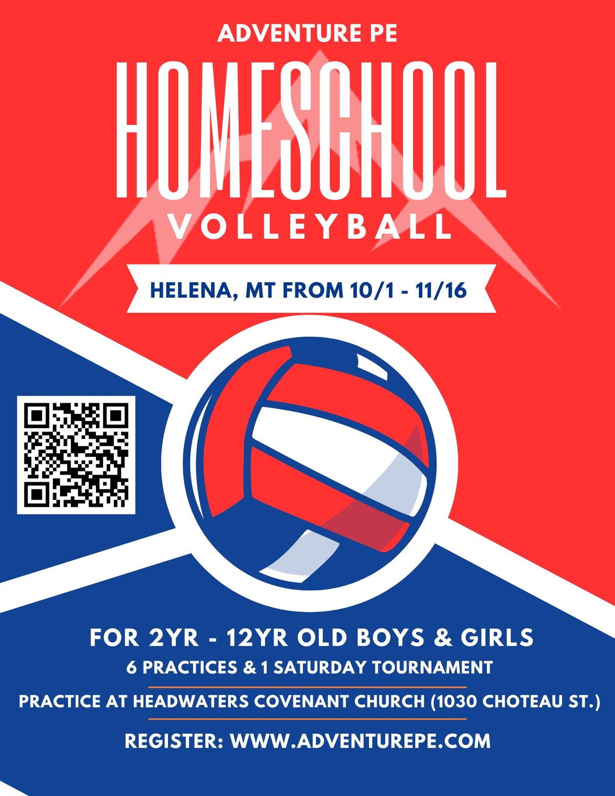 Homeschool Volleyball in Helena (2yr - 12yr)