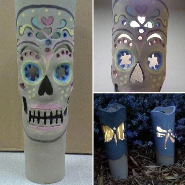 Day of Dead Solar Light Diffuser Cover Art Class