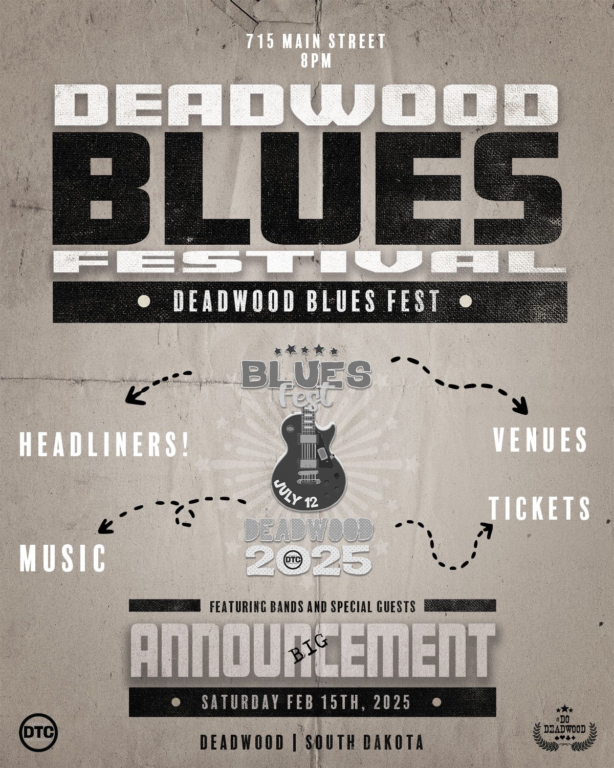 Deadwood Blues Festival Announcement Party at DTC