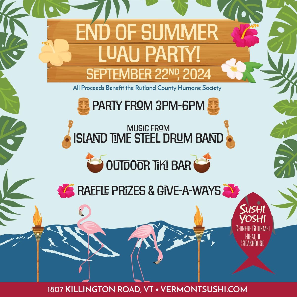 End of Summer Luau Party!