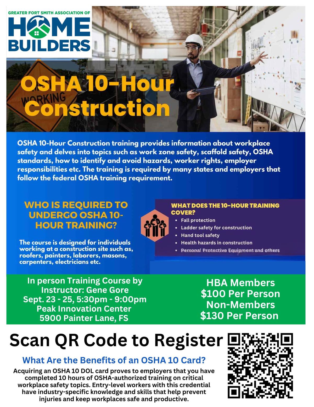 OSHA 10 Training Class 