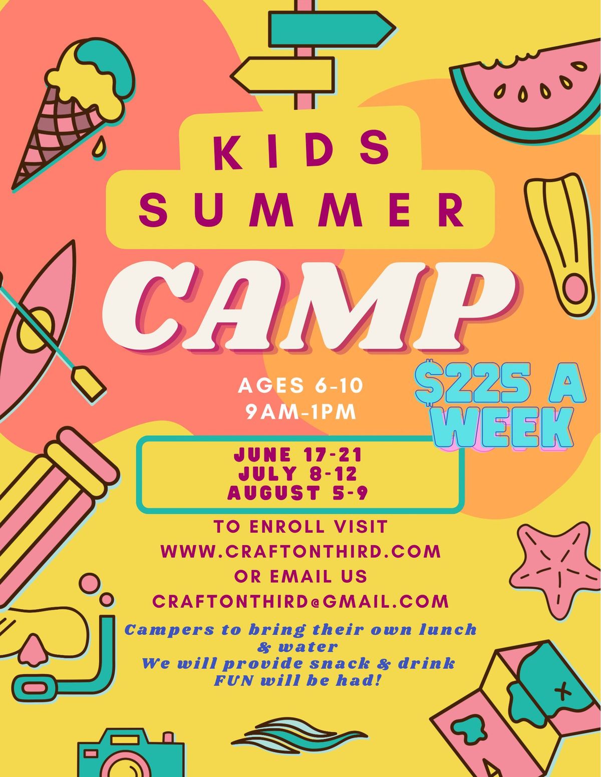 Summer Craft Camp!