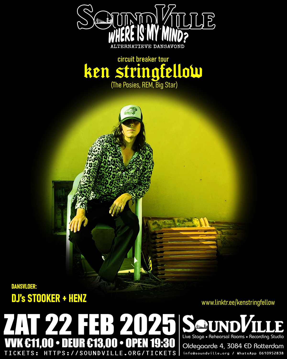  \u2018Where\u2019s My Mind?\u2019 Alternatieve Dansavond - Live:  KEN STRINGFELLOW (The Posies, R.E.M, Big Star)