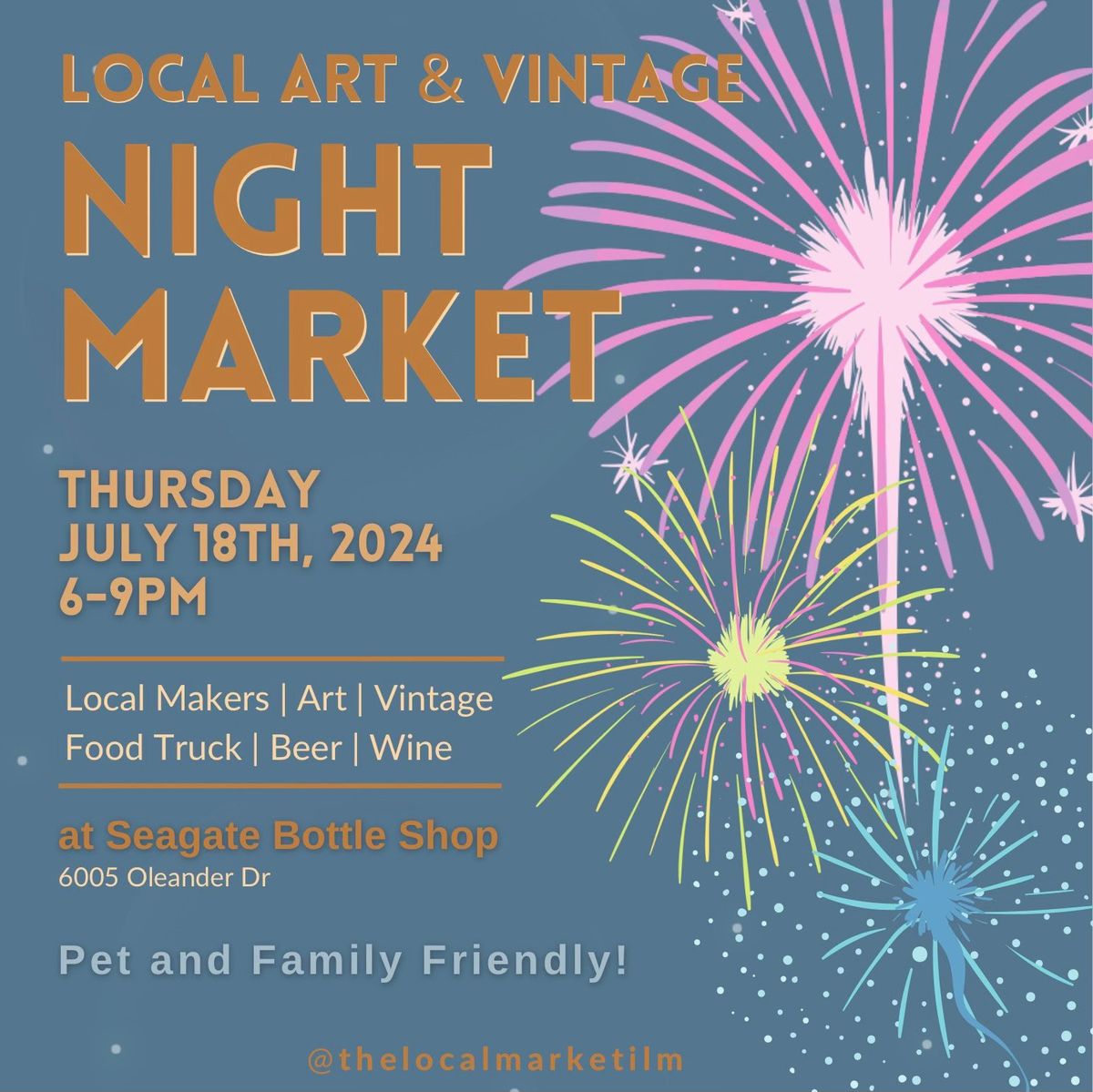 July Local Art + Vintage Night Market