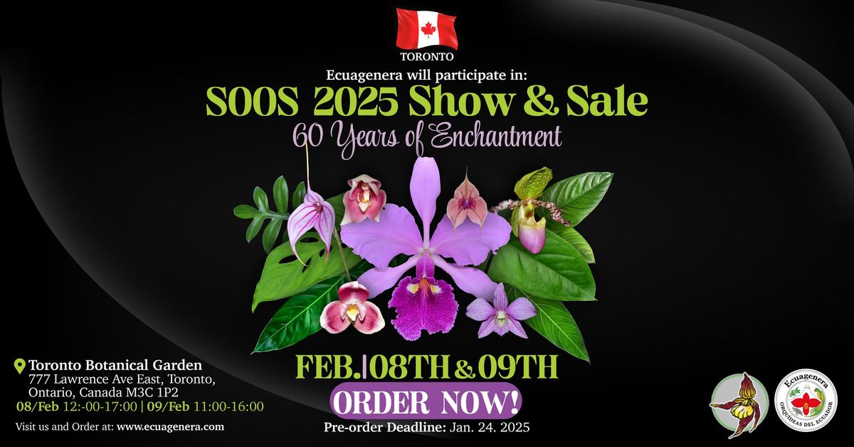 Ecuagenera will participate in SOOS 2025 Show and Sale - 60th Years of Enchantment