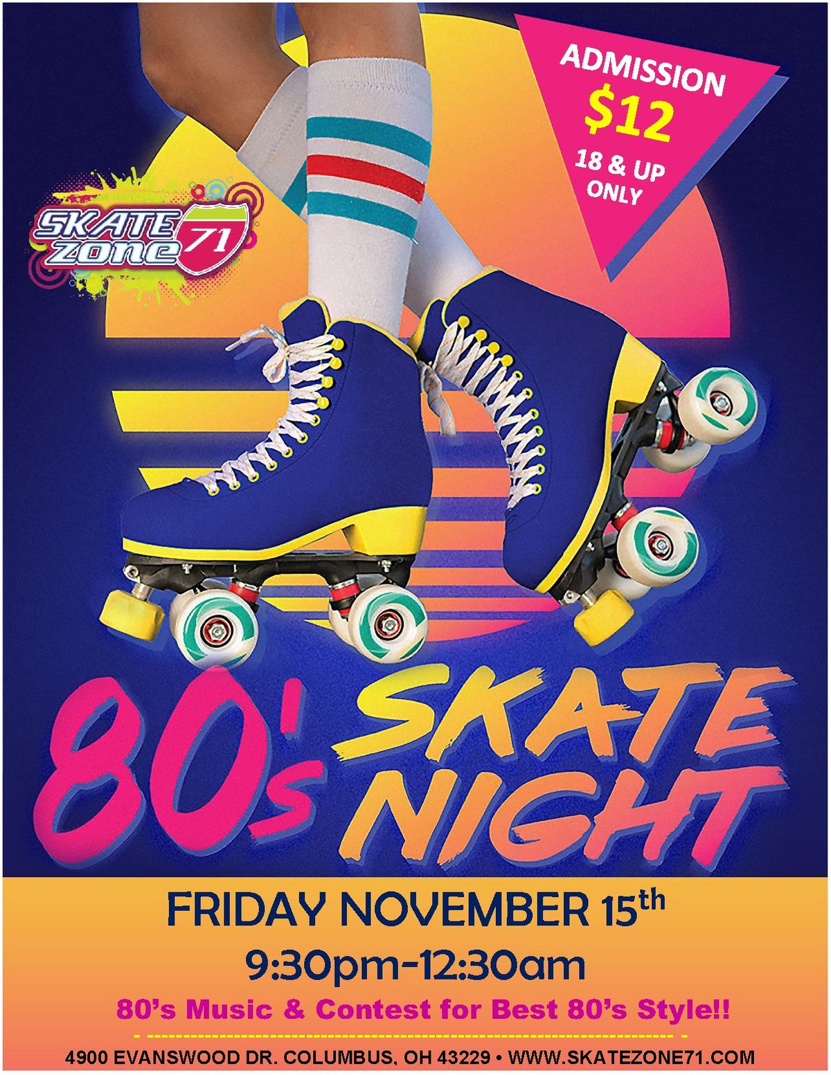 80s LATE SKATE NIGHT