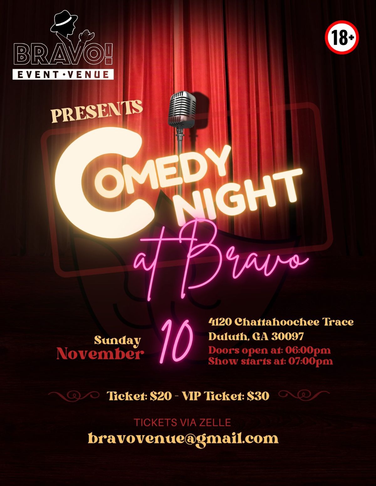 Comedy Night at Bravo!