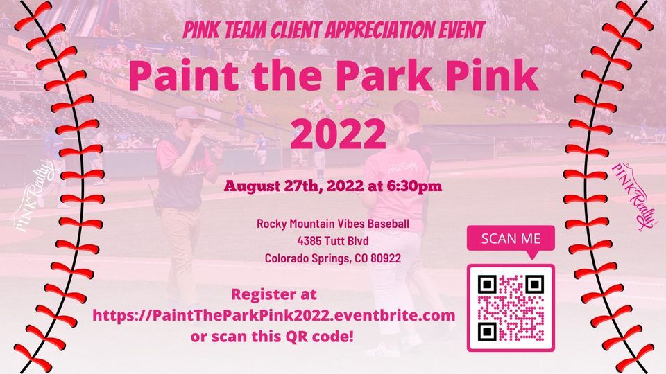 Pink Team Client Event - Paint the Park Pink 2022