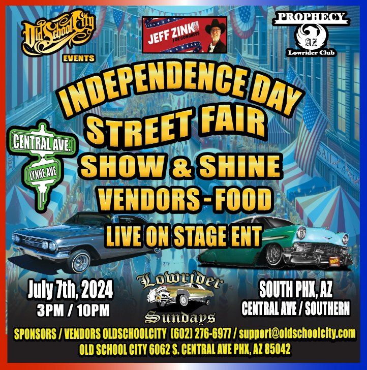 Independence Day Street Fair  Show & Shine in South Phoenix