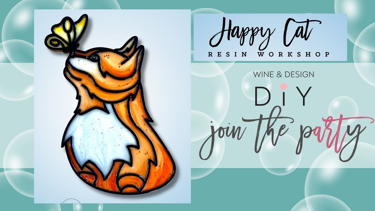 Sip + DIY |    NEW! RESIN HAPPY CAT | MUST REGISTER BY MARCH 19TH