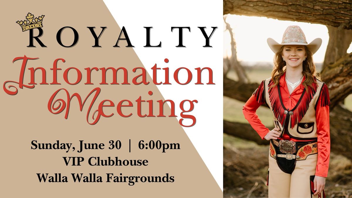 2025 Walla Walla Fair & Frontier Days Royalty Pageant Information 